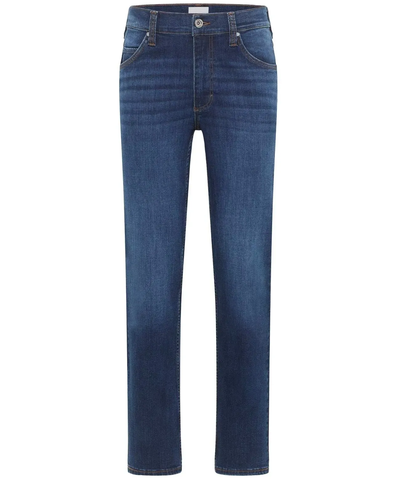 Mustang Tramper Straight Jeans in mittelblauer Used-Waschung
