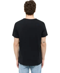 Mustang T-Shirt Allen 2er Pack in Schwarz