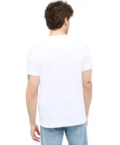 Mustang T-Shirt Allen 2er Pack in Weiß