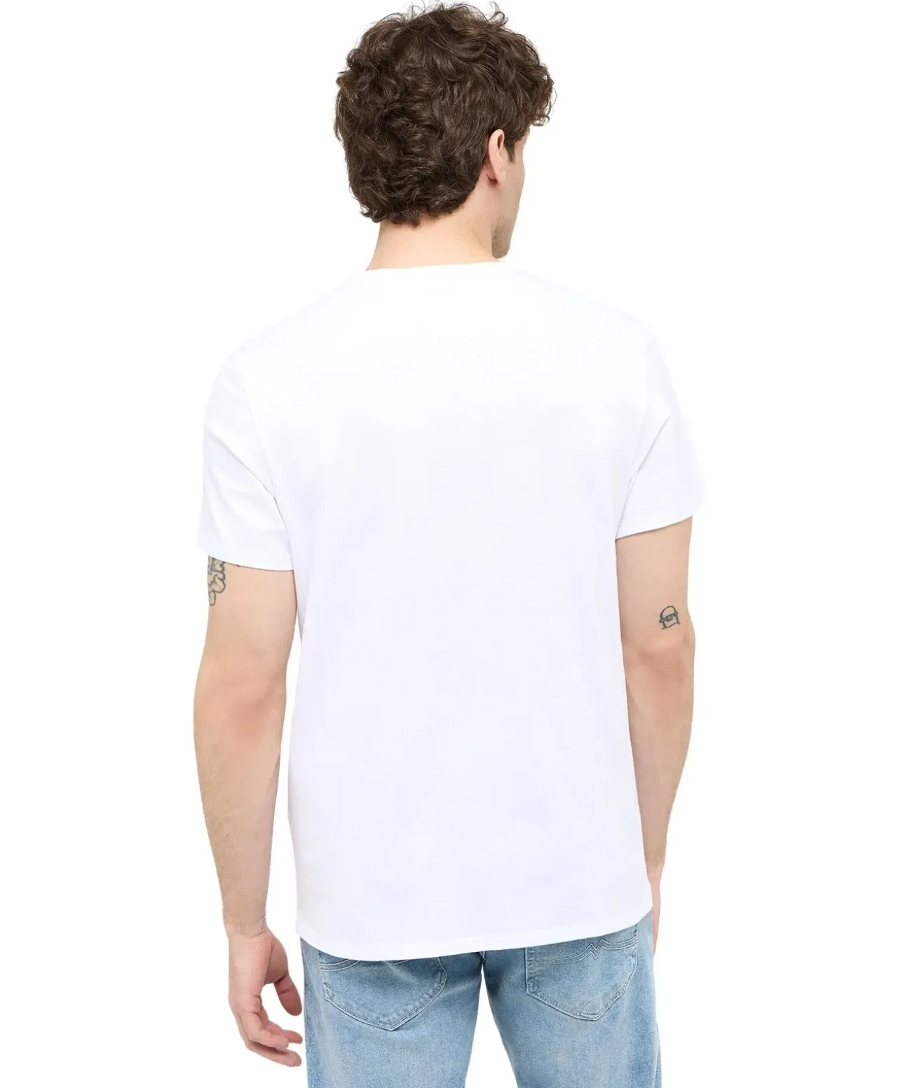 Mustang T-Shirt Allen 2er Pack in Weiß
