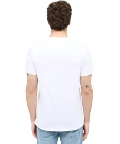 Mustang T-Shirt Amado 2-Pack mit V-Neck in Weiß