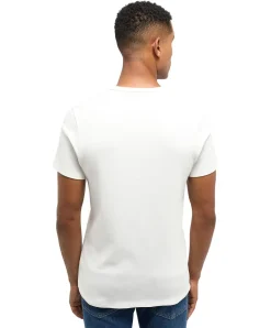 Mustang T-Shirt aus Baumwolle Allen C Basic in Weiß