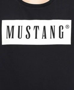 Mustang T-Shirt mit Logo Alma in Schwarz