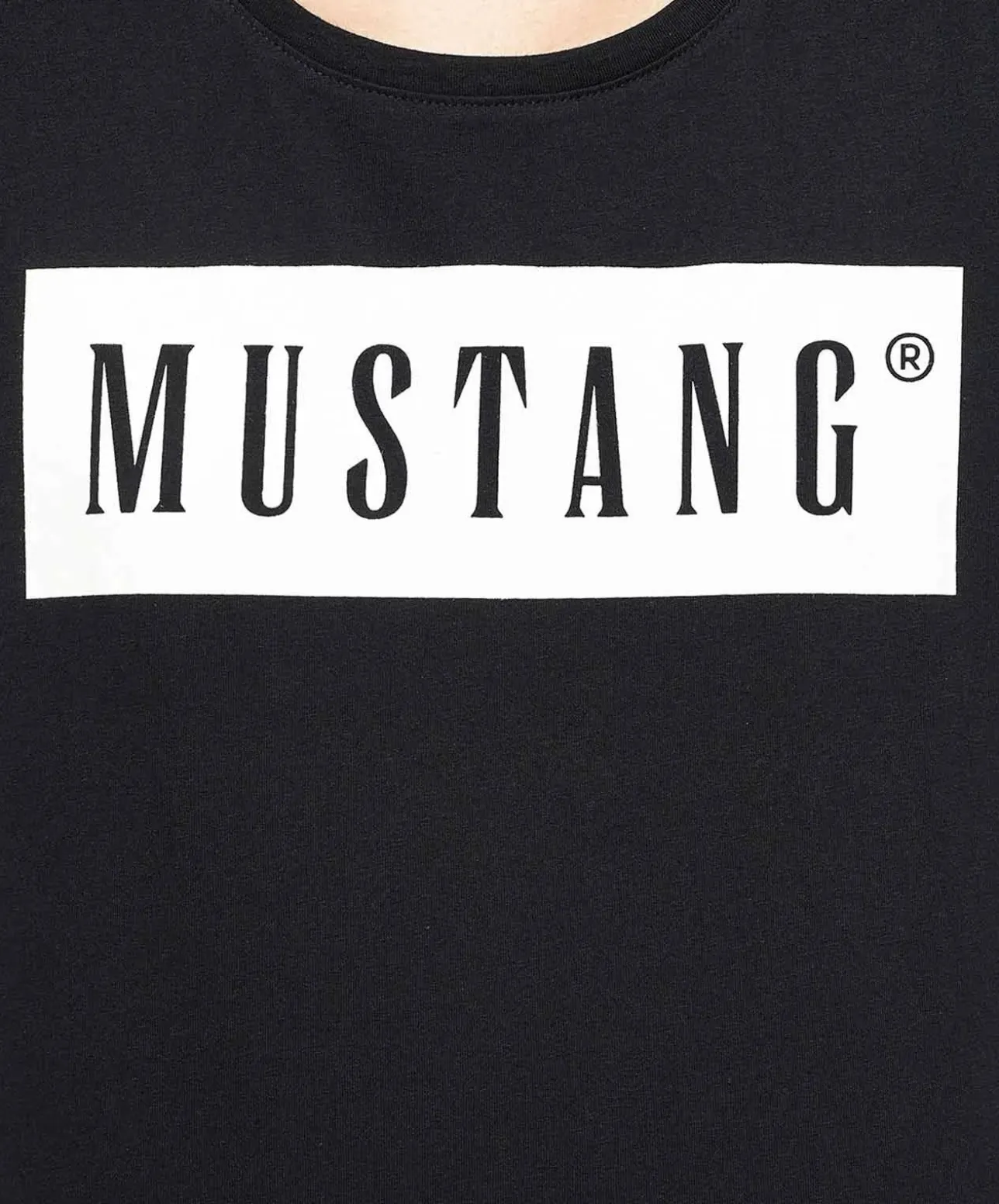 Mustang T-Shirt mit Logo Alma in Schwarz