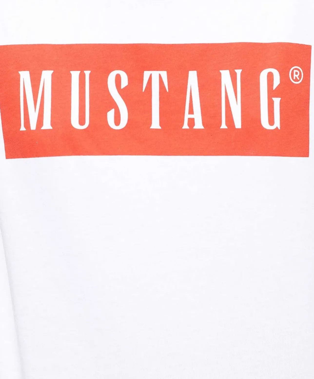 Mustang T-Shirt mit Logo Alma in Weiß