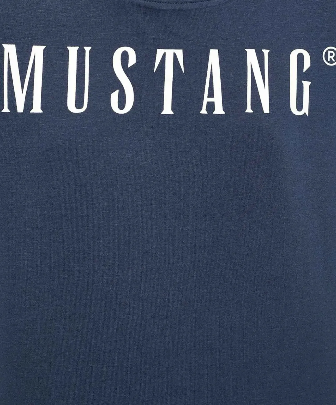 Mustang T-Shirt mit Printlogo Alma in Dunkelblau