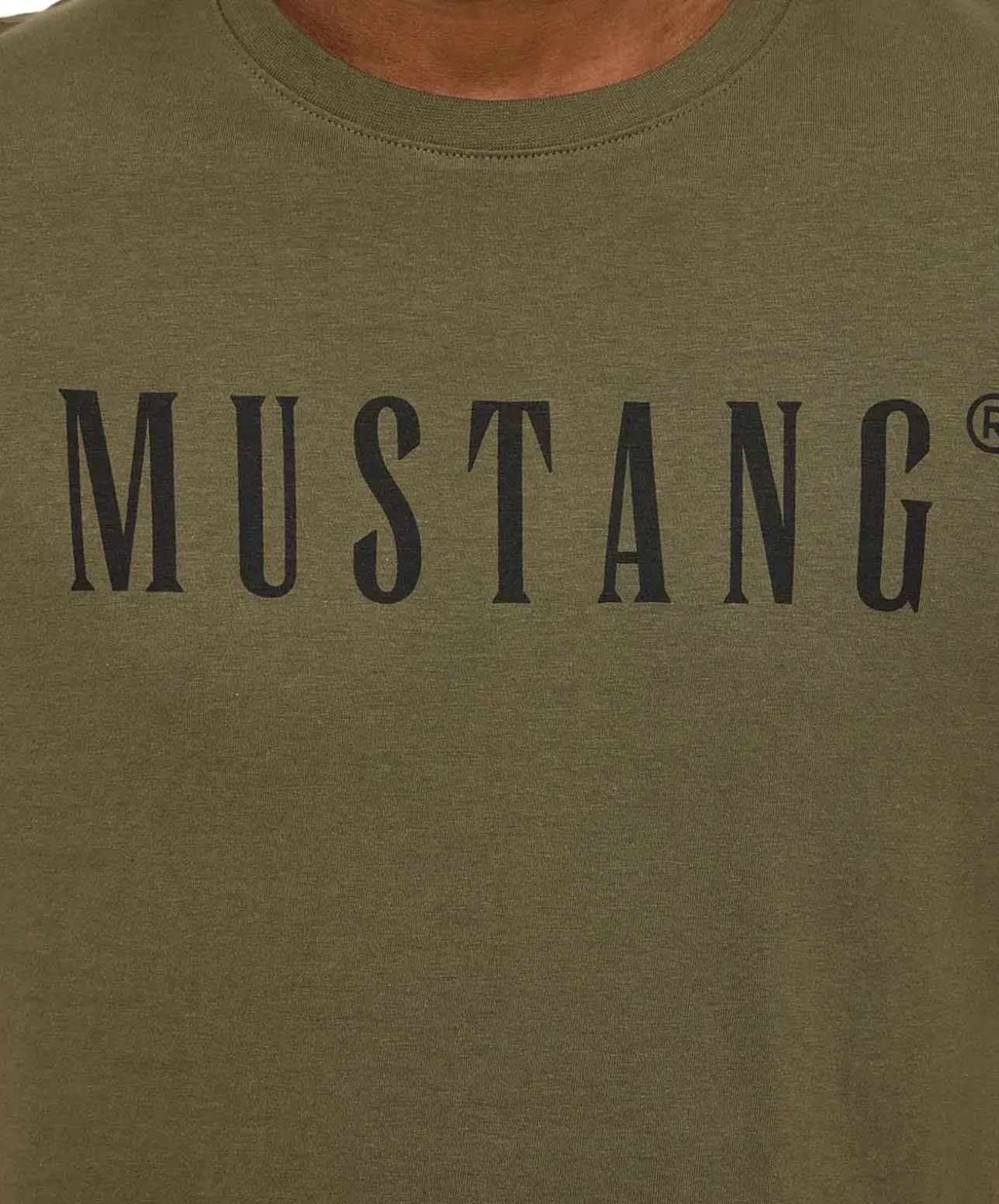 Mustang T-Shirt Print Austin in grün Sea Turtle