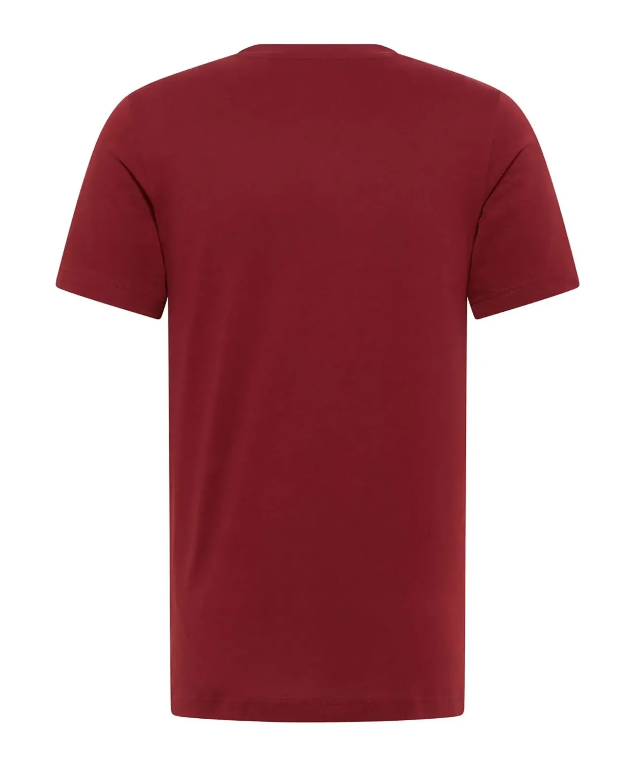 Mustang T-Shirt Print Austin in roter Syrah Färbung