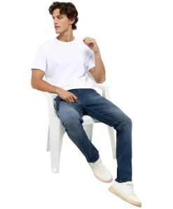 Mustang Vegas Jeans Slim Fit in mittelblauer Waschung