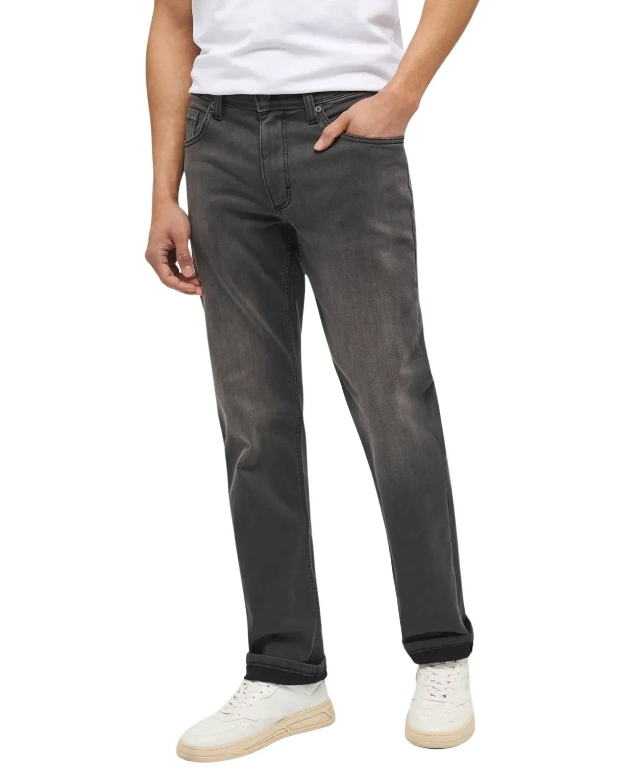 Mustang Washington Jeans in Schwarzer Waschung