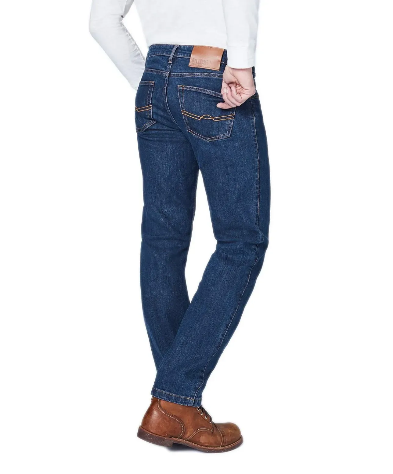 Oklahoma Herren-Jeans im Classic Fit Stan in Stonewash