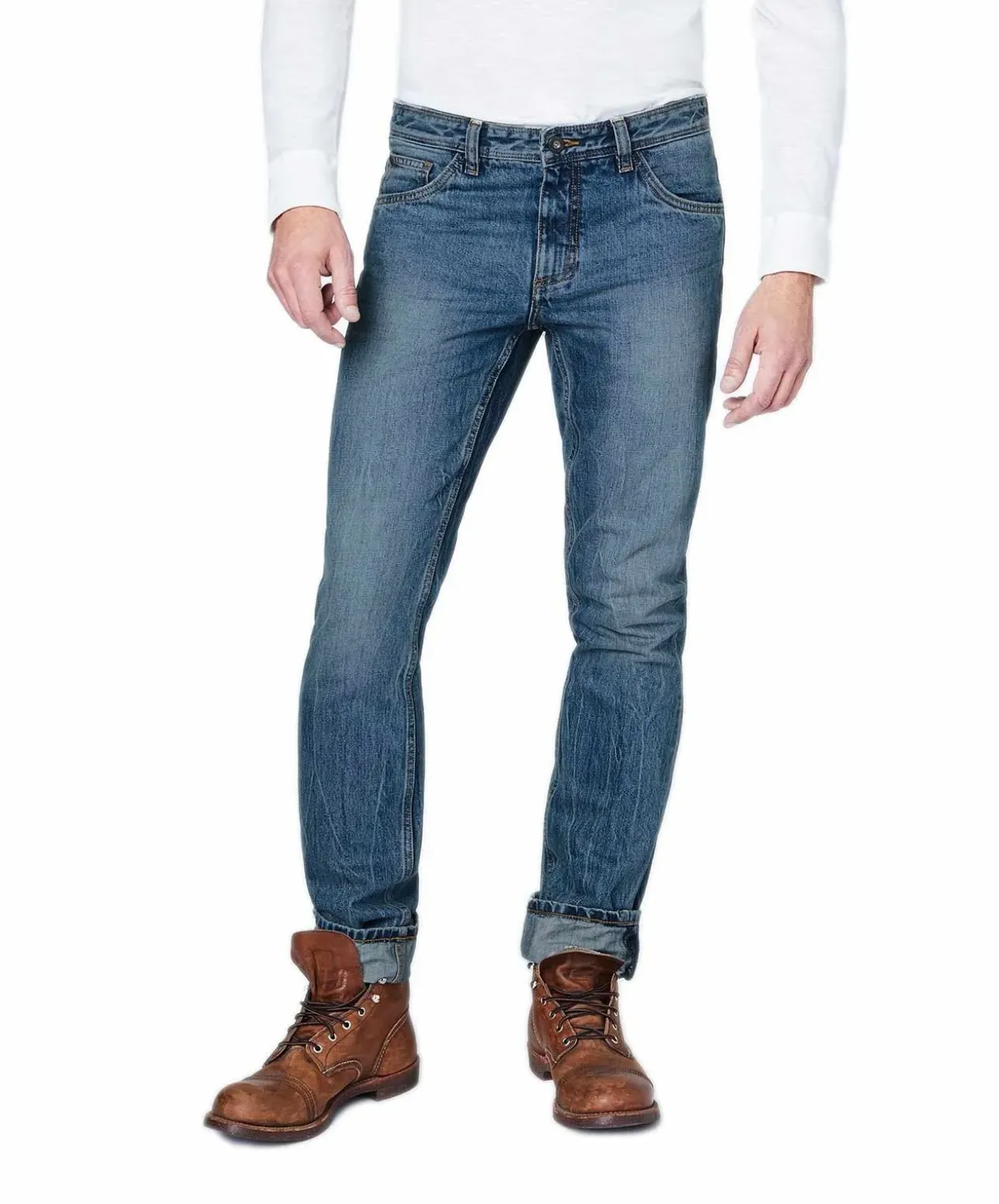 Oklahoma Herren-Jeans Straight Leg Tom in Vintage Blue