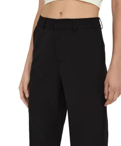 ONLY Hose mit weitem Bein in Schwarz