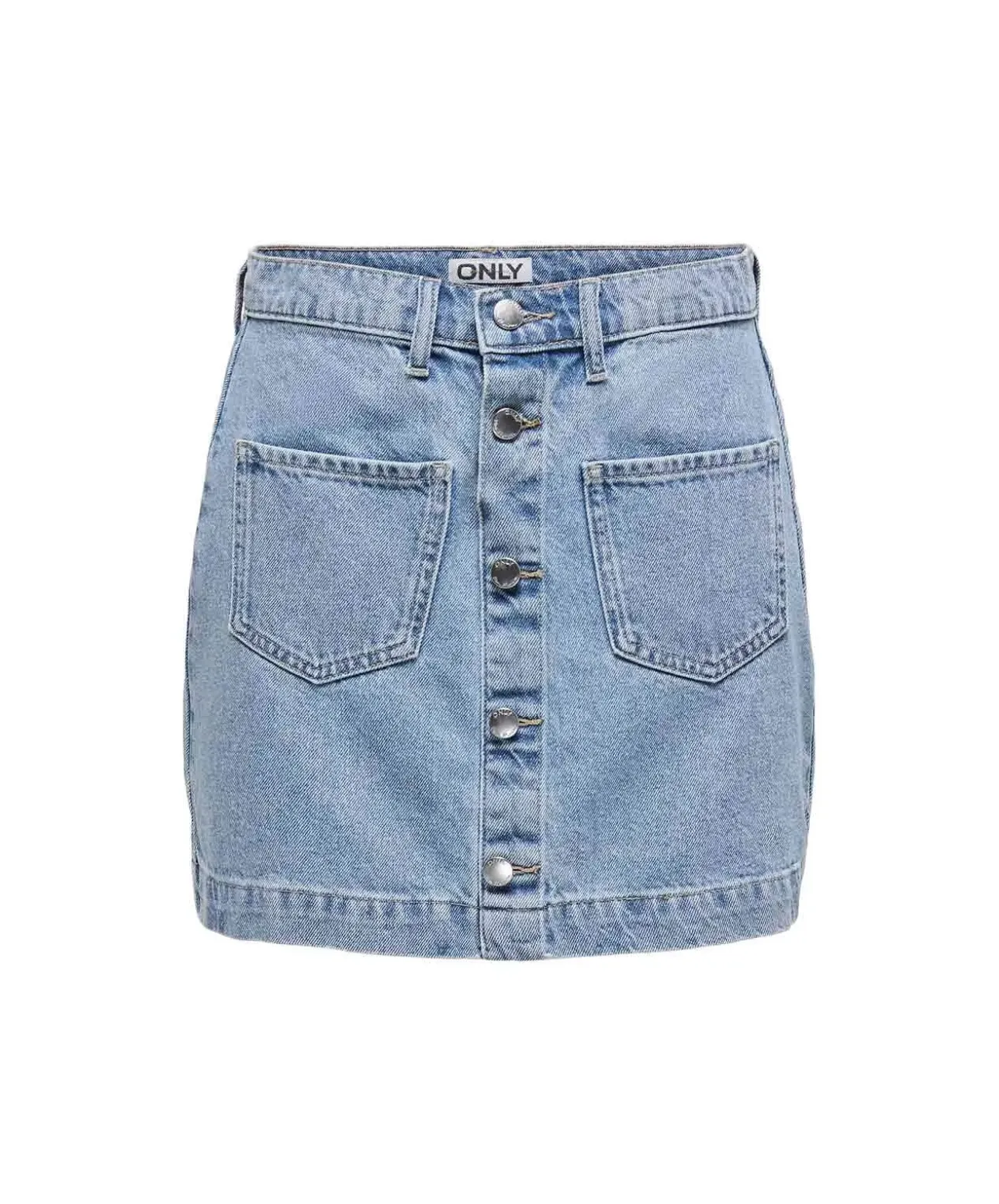 ONLY Jeansrock Amazing in Stone-Waschung mit Knopfleiste