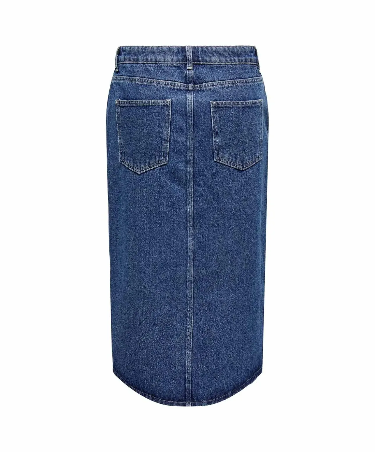 ONLY Jeansrock Bianca in Mittelblau mit Schlitz