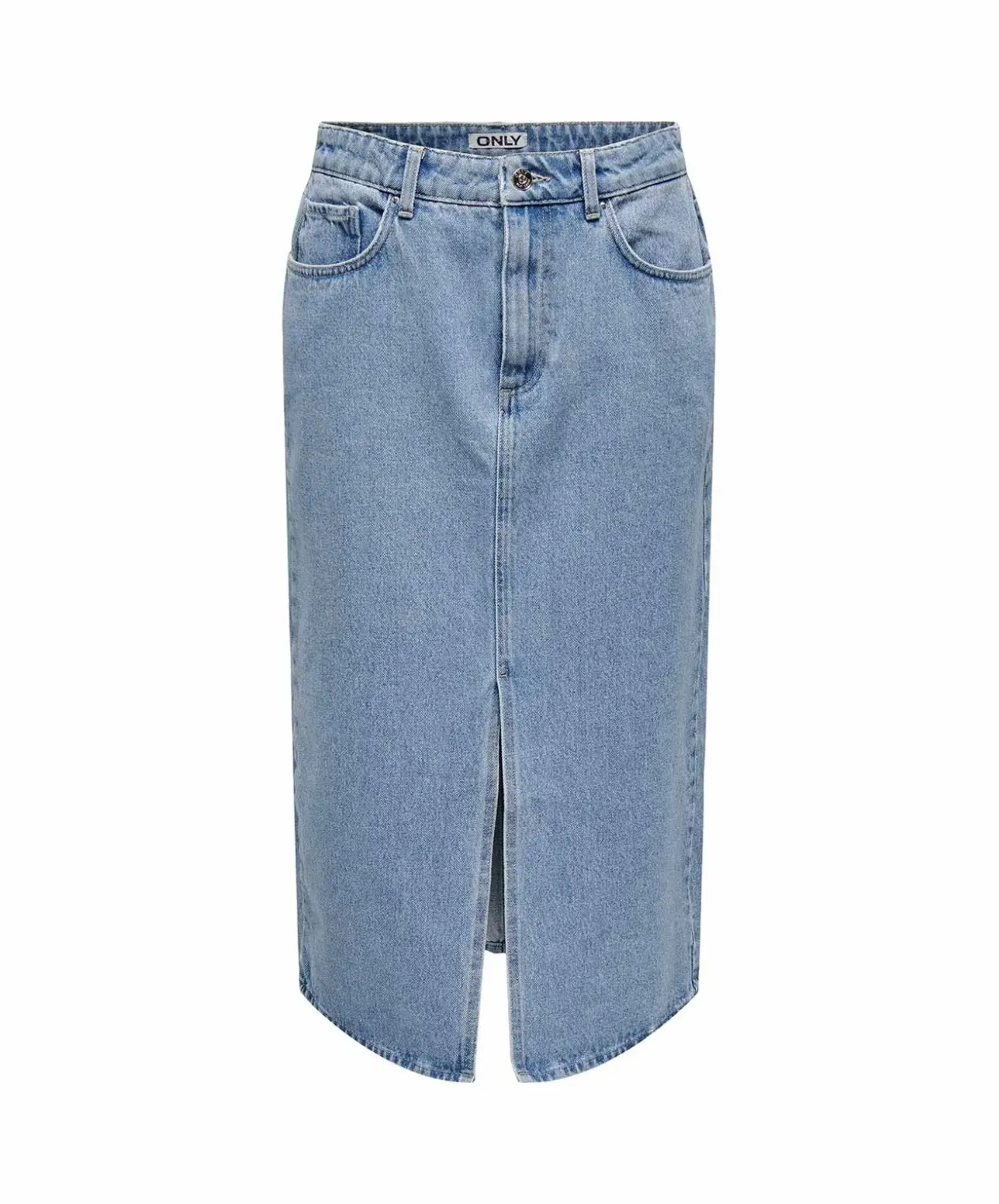ONLY Jeansrock Bianca in Stone-Waschung mit Schlitz