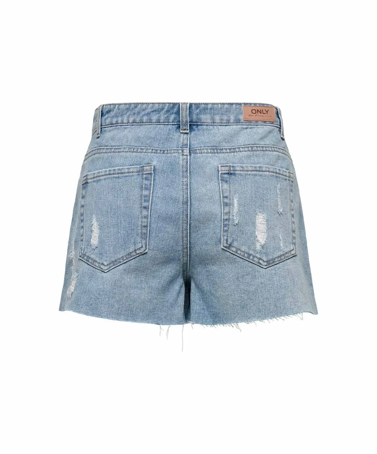 ONLY Jeansrock Texas in Mittelblau mit Abnutzungsdetails