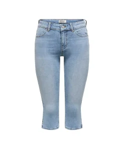 ONLY Jeansshorts Blush in Blau mit Skinny Fit
