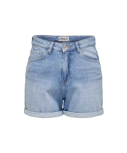 ONLY Jeansshorts Josephine in Hellblau im Bermuda-Stil