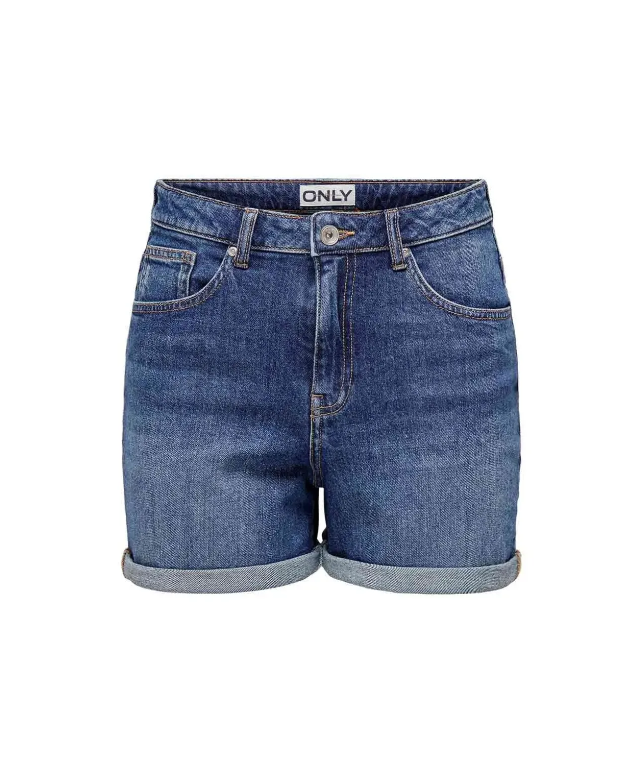 ONLY Jeansshorts Josephine in mittelblau im Bermuda-Stil