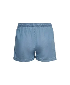 ONLY Jeansshorts Pema in Blau mit Kordelzug