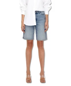 ONLY Jeansshorts Sonny mit hoher Taille in Hellblau