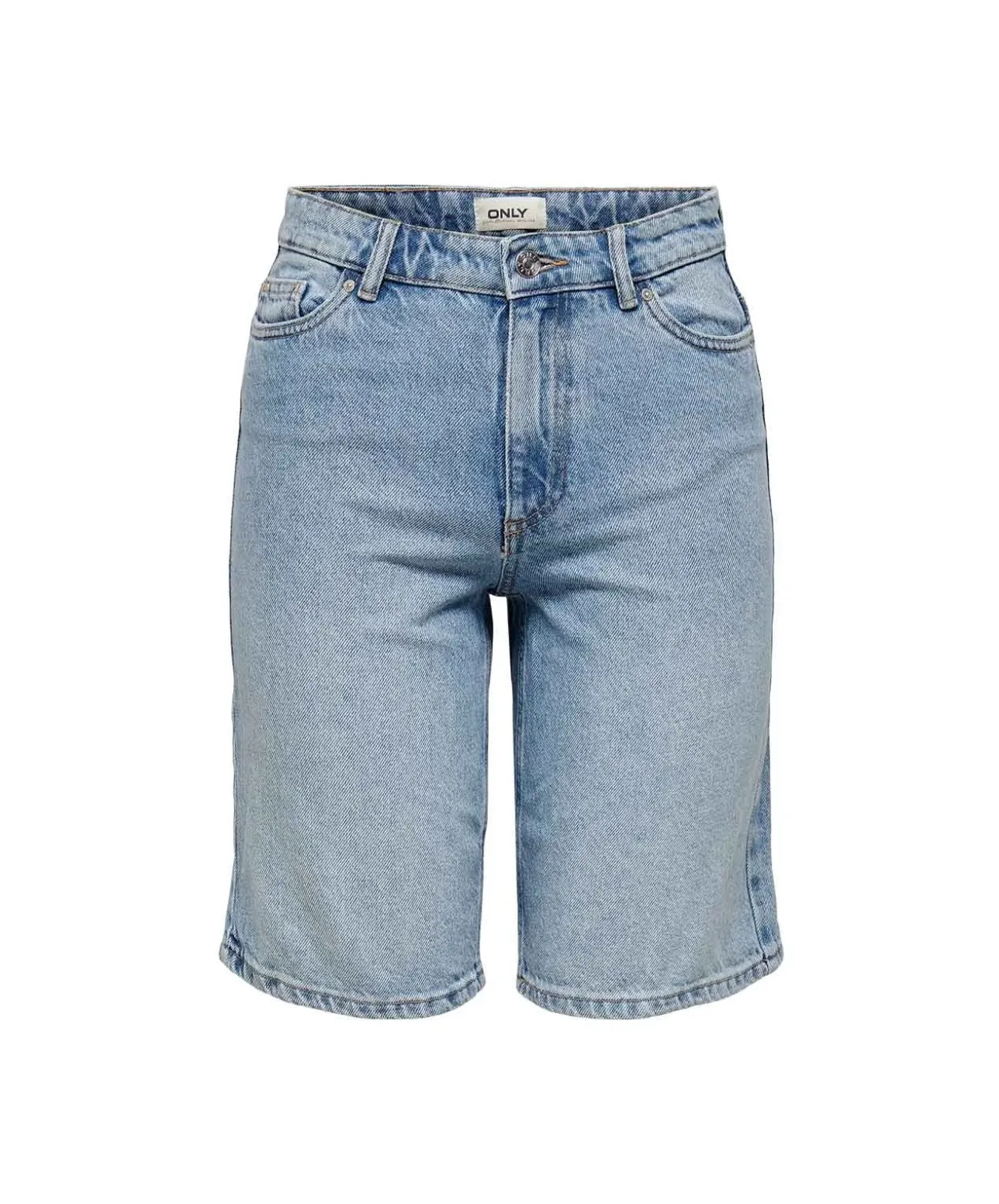 ONLY Jeansshorts Sonny mit hoher Taille in Hellblau