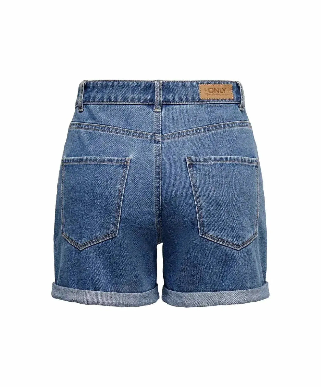 ONLY Jeansshorts Vega in Blau mit hohem Bund