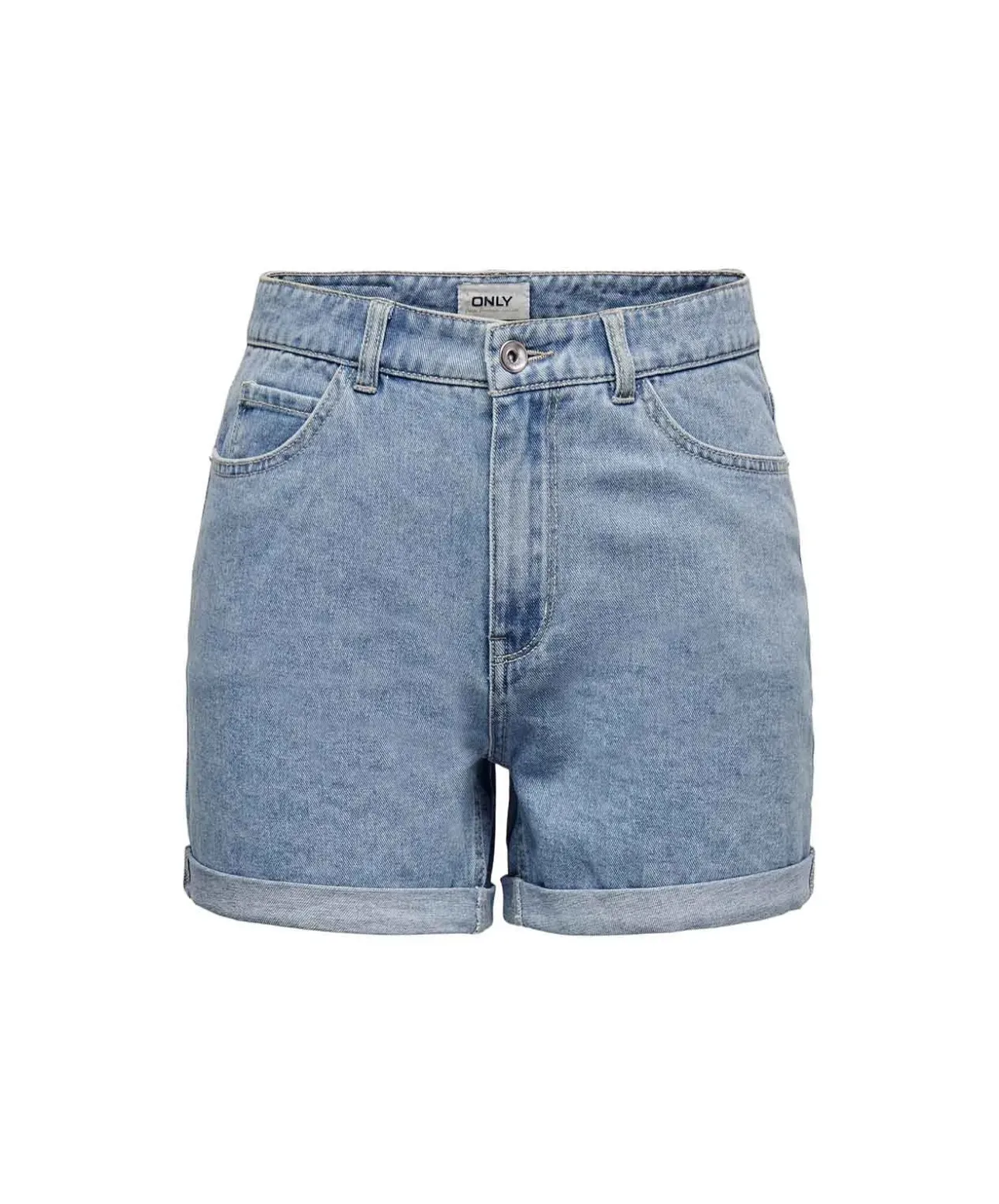 ONLY Jeansshorts Vega mit hoher Taille in Hellblau