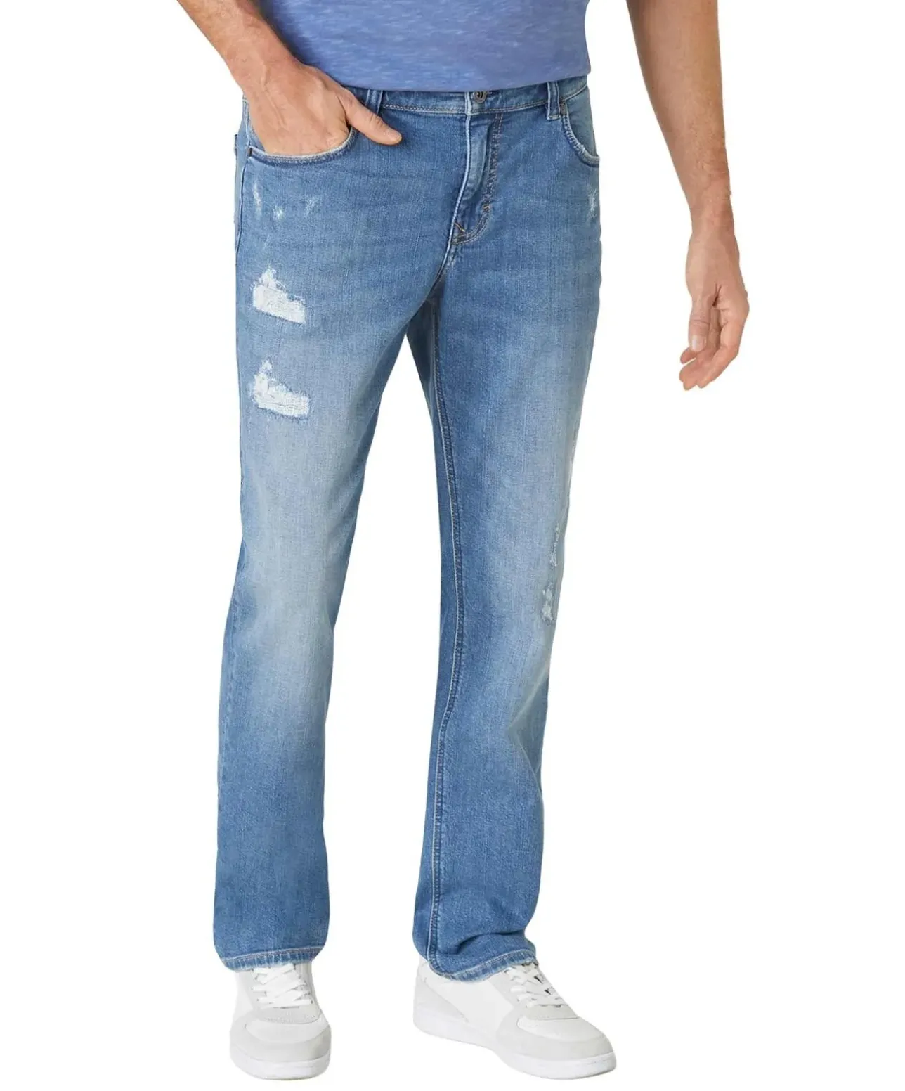 Paddocks Ben Jeans in Mittelblau mit mit Destroyed Effekten
