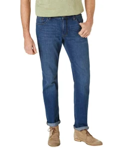 Paddocks Ben Jeans Straight Fit in blauer Waschung
