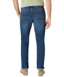 Paddocks Ben Jeans Straight Fit in blauer Waschung