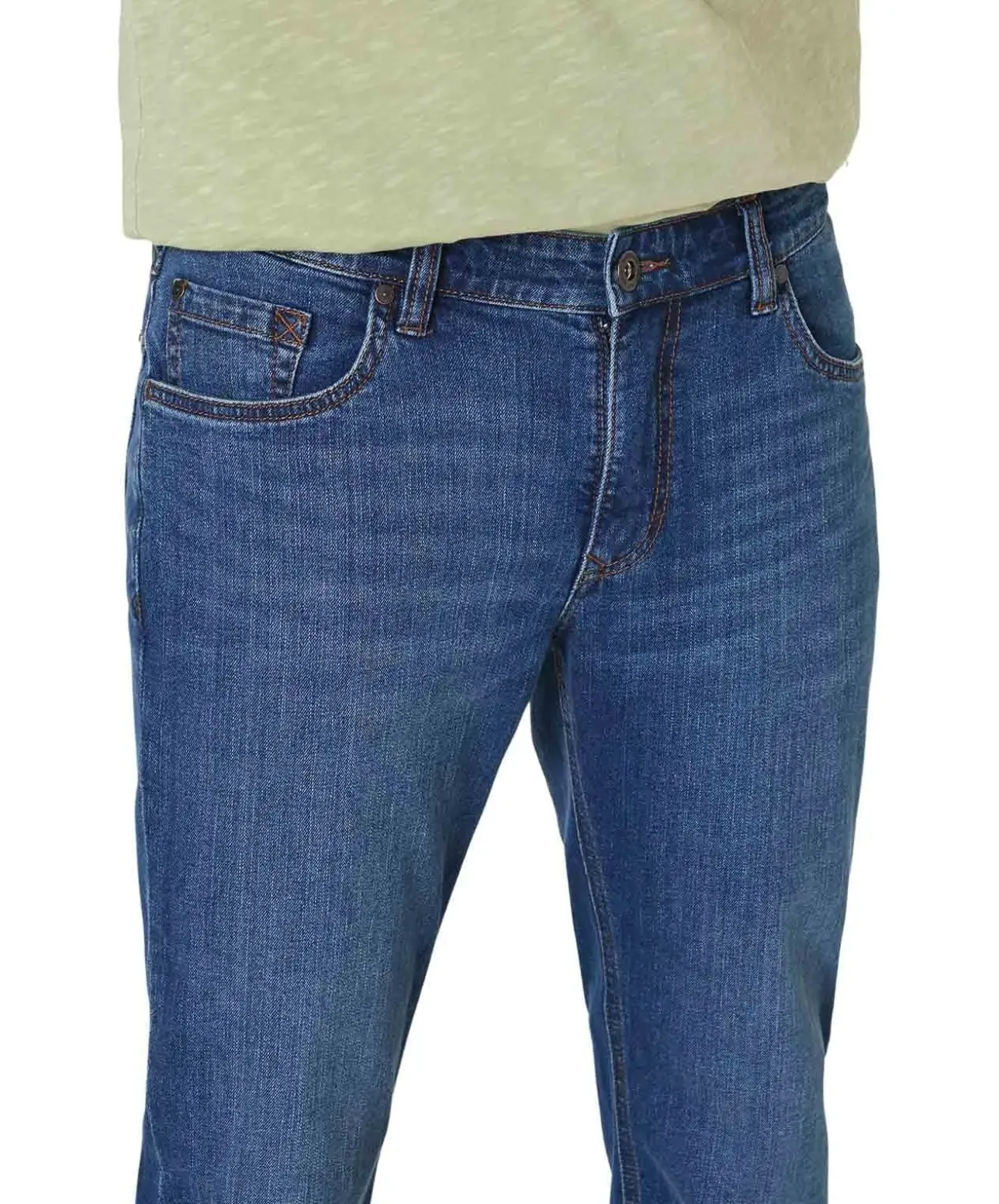 Paddocks Ben Jeans Straight Fit in blauer Waschung