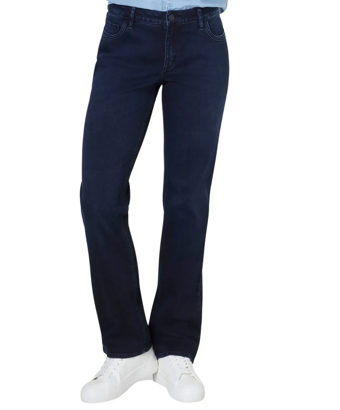 Paddocks Jeans Lara mit Straight Fit in Blue Black Waschung