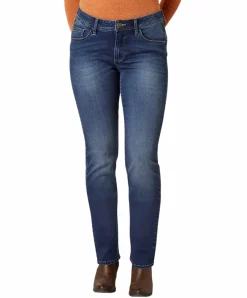 Paddocks Jeans Lia in Mittelblau mit Slim Fit