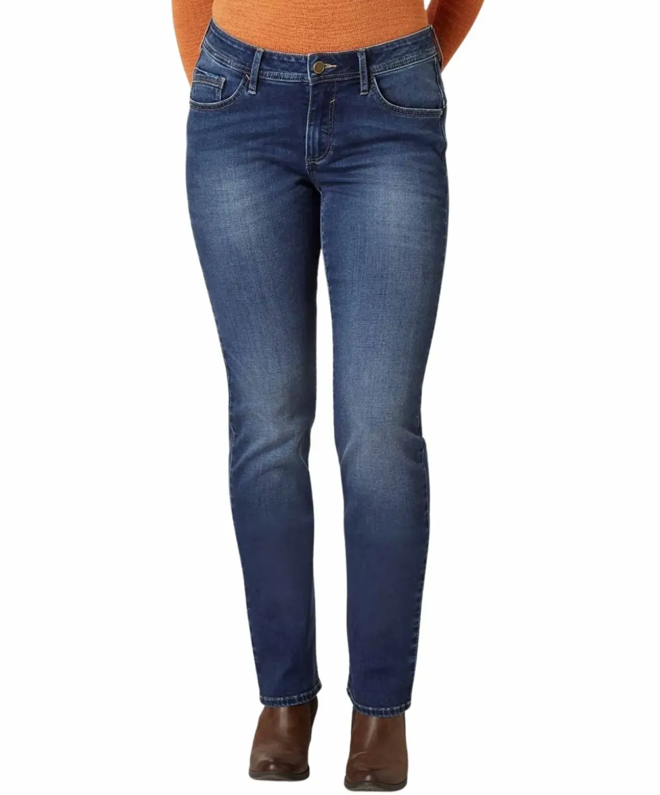 Paddocks Jeans Lia in Mittelblau mit Slim Fit