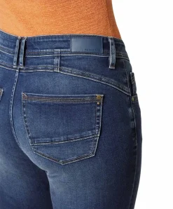 Paddocks Jeans Lia in Mittelblau mit Slim Fit