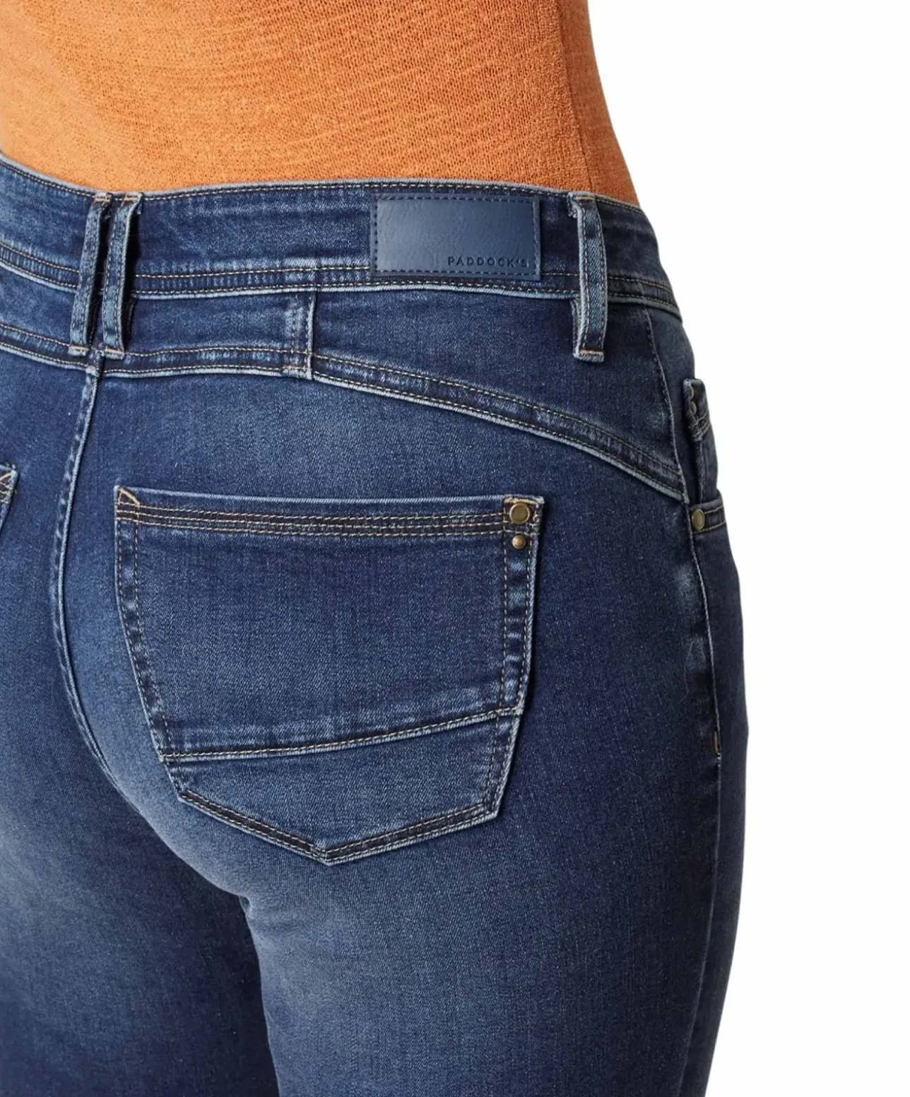 Paddocks Jeans Lia in Mittelblau mit Slim Fit