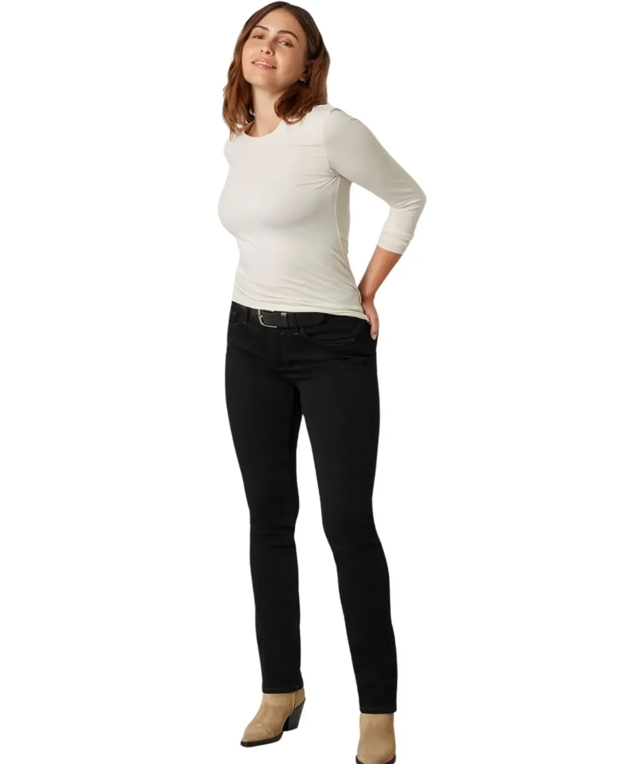 Paddocks Jeans Lia in Schwarz mit Slim Fit