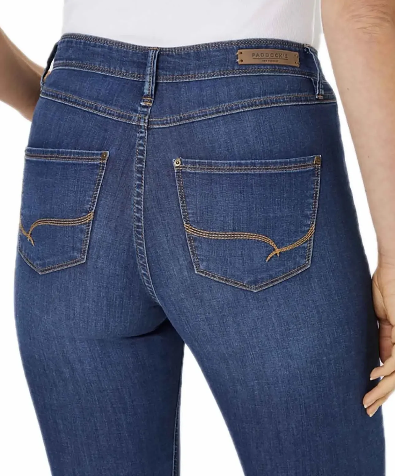 Paddocks Jeans Pat mit hohem Bund in Dark Stone