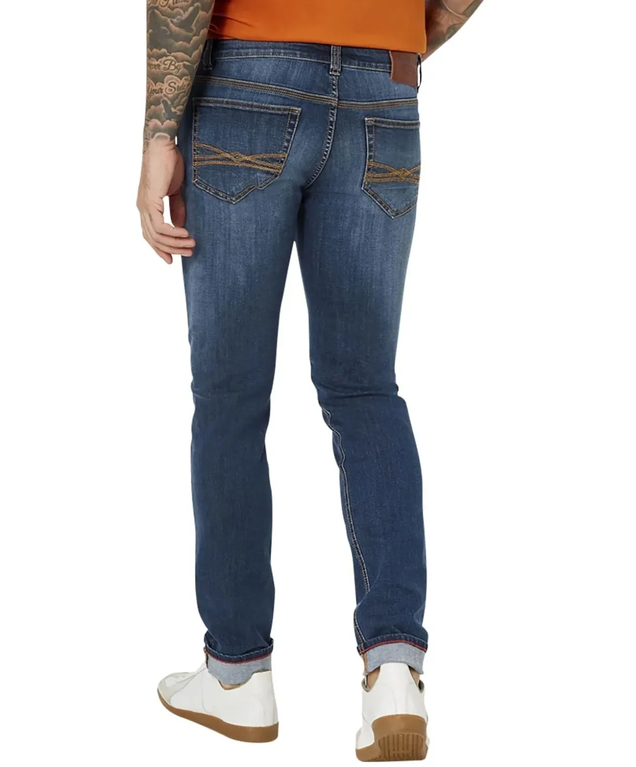 Paddocks Jeans Slim Fit Dean in mittelblauem Used