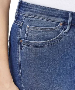 Paddock’s Jeans Slim Fit Pat mit High Rise in Mittelblau