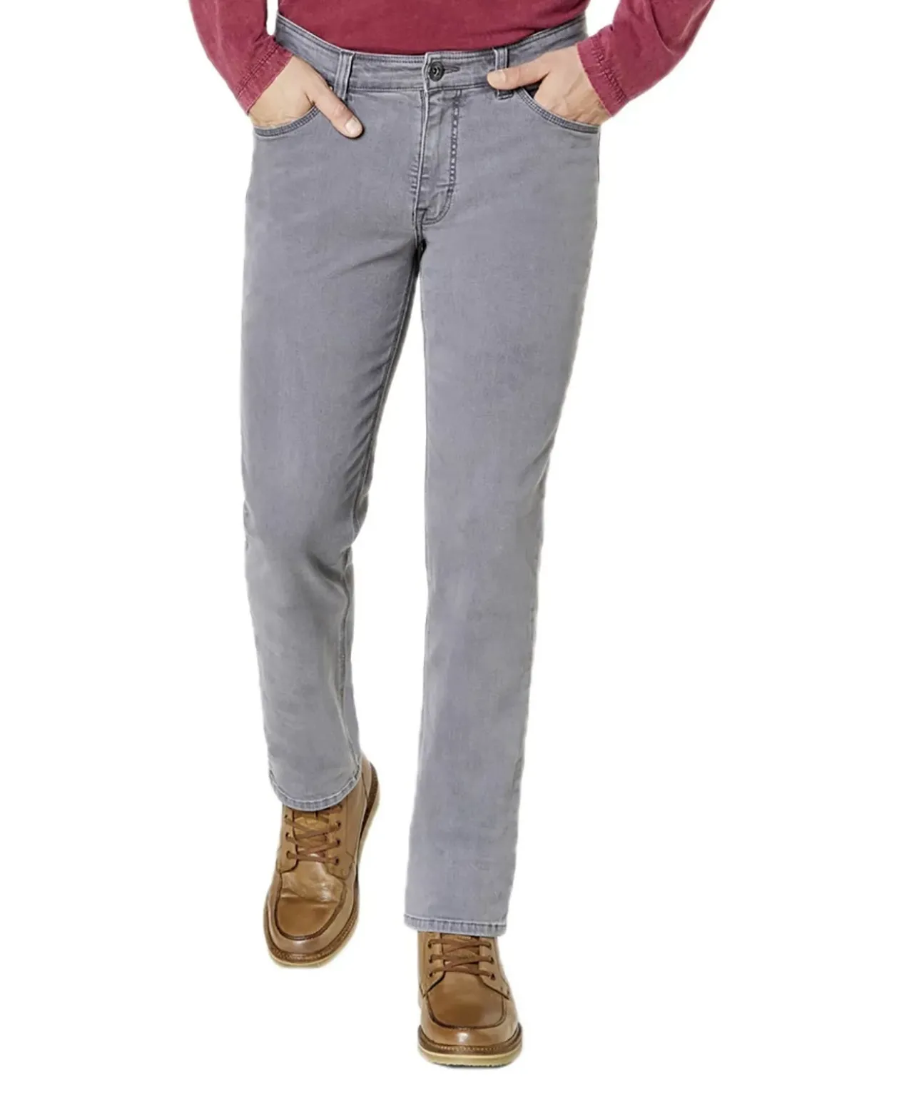 Paddock's Jeans Slim Fit Ranger Pipe in Grey Stone