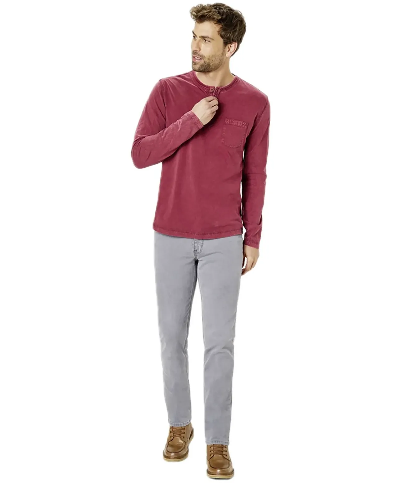 Paddock's Jeans Slim Fit Ranger Pipe in Grey Stone