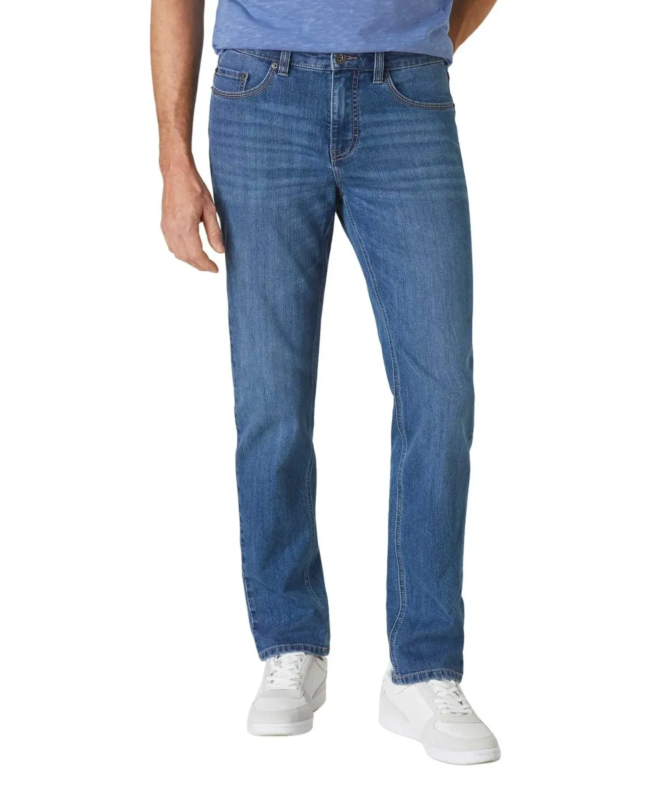 Paddocks Ranger Pipe Jeans in marineblauer Waschung