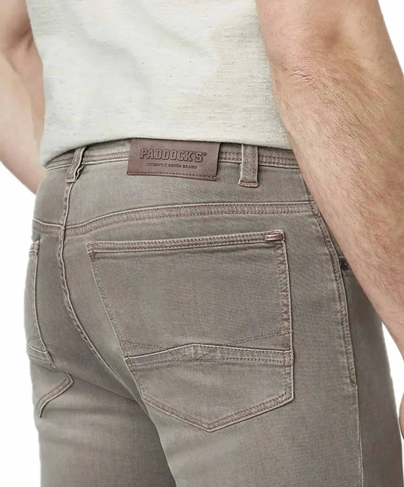 Paddocks Ranger Pipe Jeans hellbrauner Waschung