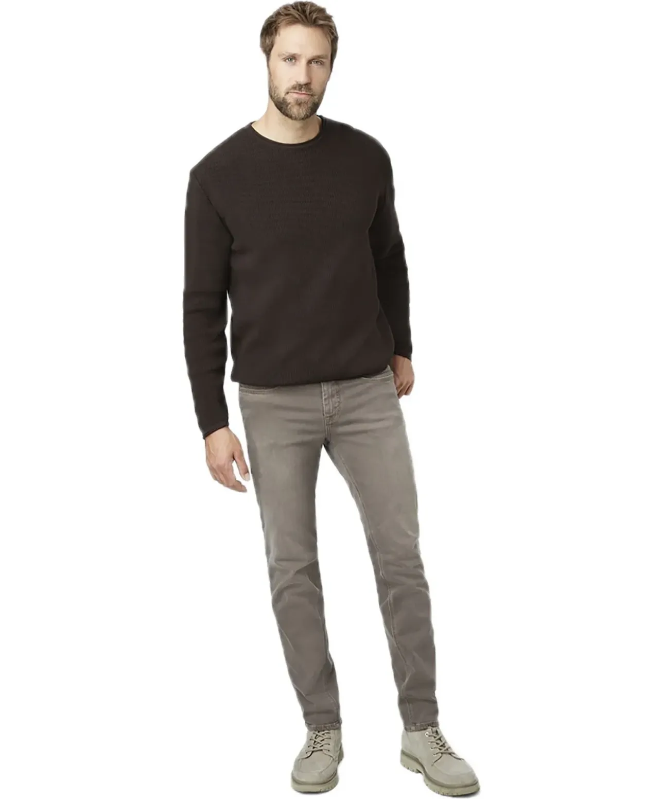Paddocks Ranger Pipe Jeans hellbrauner Waschung