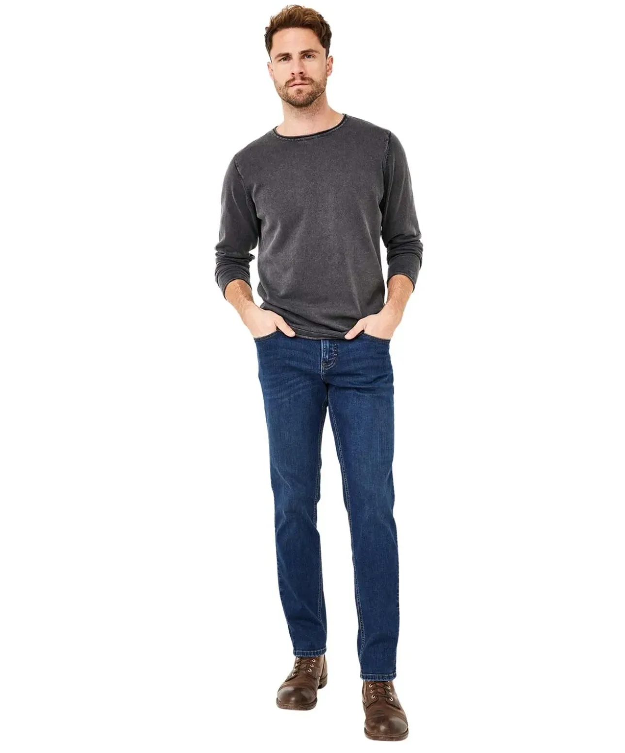 Paddocks Ranger Pipe Jeans in blauer Waschung