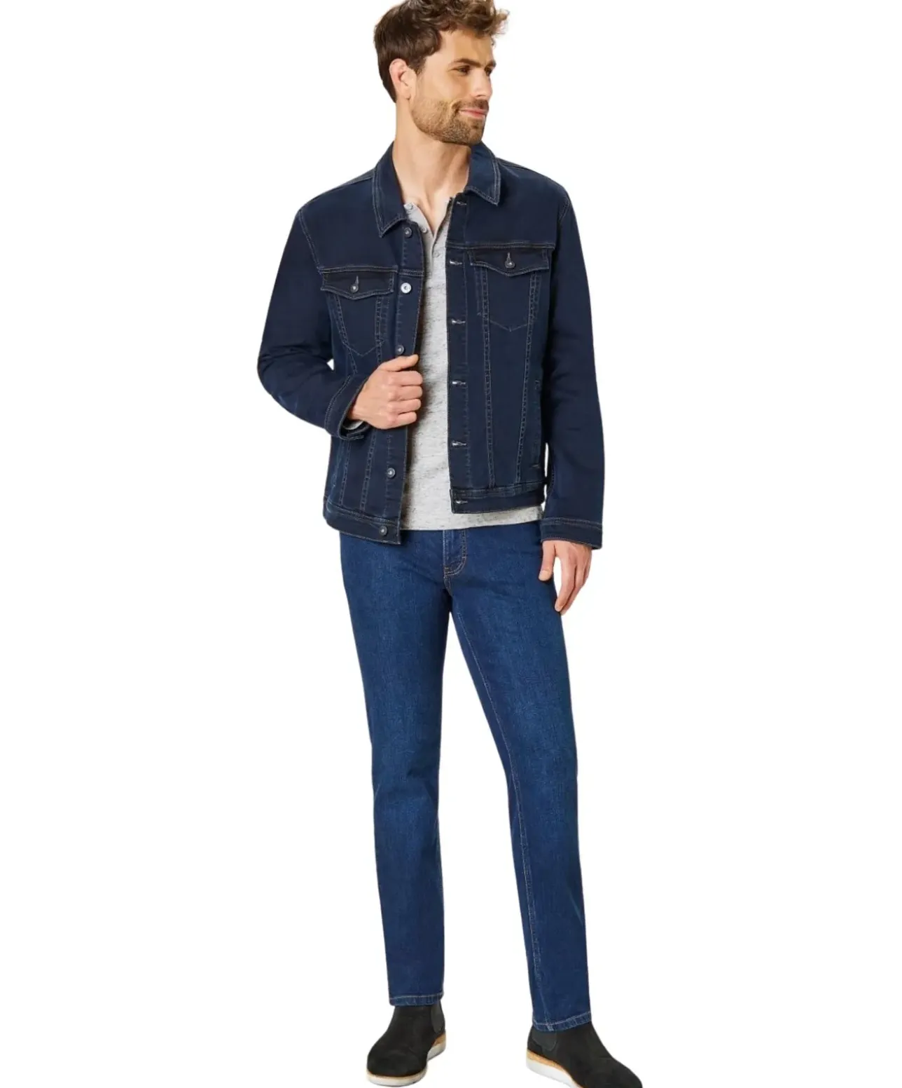 Paddocks Ranger Pipe Jeans in dunklem Stonewash