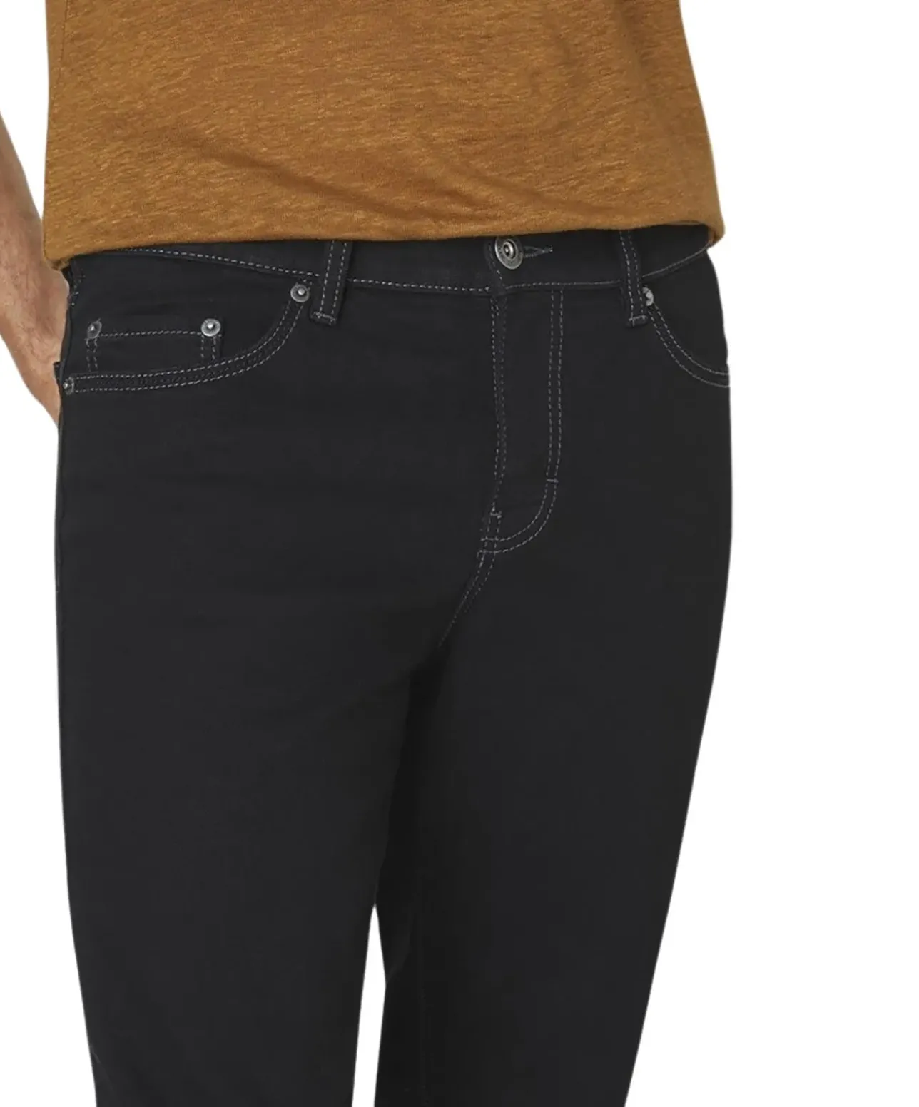 Paddocks Ranger Pipe Jeans in schwarzer Waschung